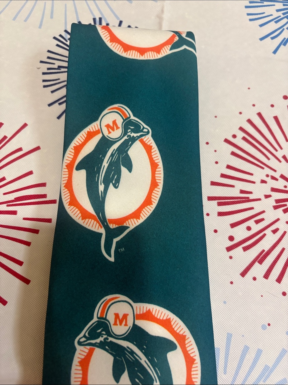 Ralph Marlin Vintage Miami Dolphins tie - Picture 2 of 4